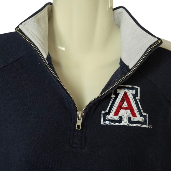 PINK Victoria's Secret Navy and White Pullover - Picture 3 of 8